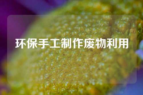 环保手工制作废物利用