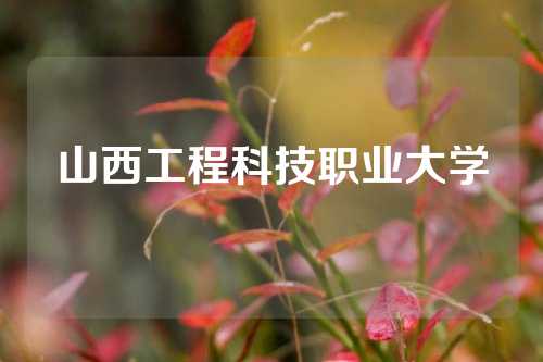 山西工程科技职业大学