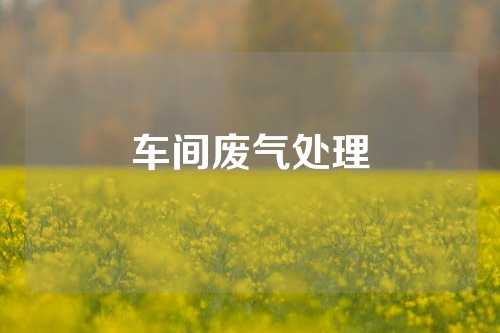 车间废气处理