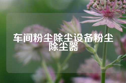 车间粉尘除尘设备粉尘除尘器