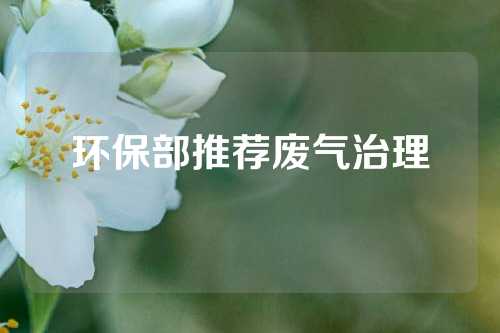 环保部推荐废气治理
