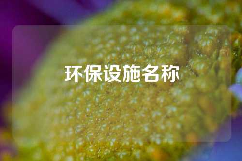 环保设施名称