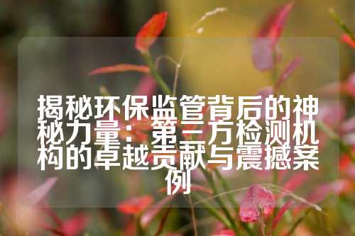 揭秘环保监管背后的神秘力量：第三方检测机构的卓越贡献与震撼案例