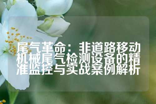 尾气革命：非道路移动机械尾气检测设备的精准监控与实战案例解析