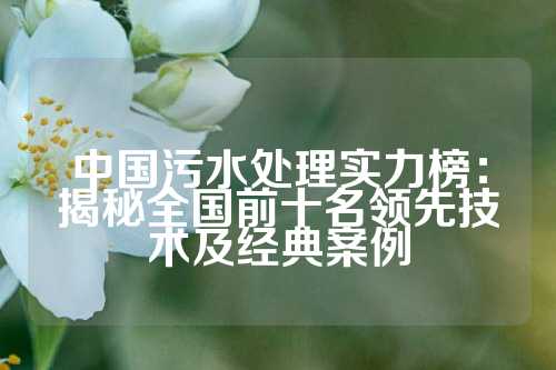 中国污水处理实力榜：揭秘全国前十名领先技术及经典案例