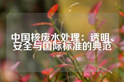 中国核废水处理：透明、安全与国际标准的典范