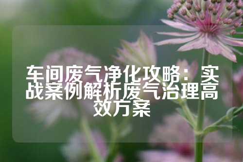车间废气净化攻略：实战案例解析废气治理高效方案