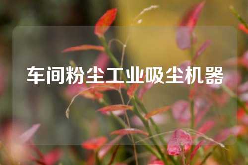车间粉尘工业吸尘机器