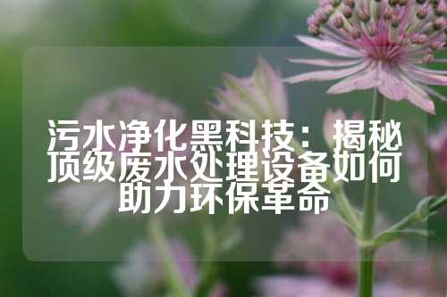 污水净化黑科技：揭秘顶级废水处理设备如何助力环保革命