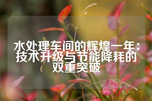 水处理车间的辉煌一年：技术升级与节能降耗的双重突破