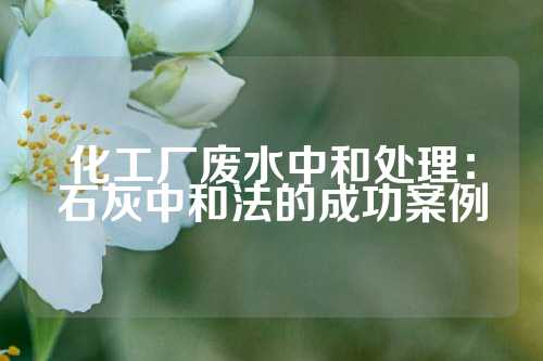 化工厂废水中和处理：石灰中和法的成功案例
