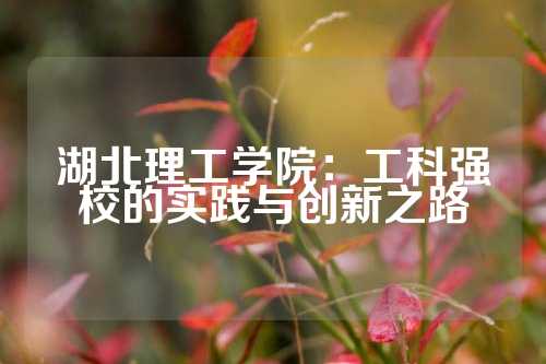 湖北理工学院：工科强校的实践与创新之路