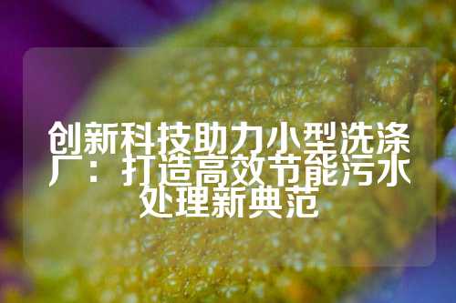 创新科技助力小型洗涤厂：打造高效节能污水处理新典范