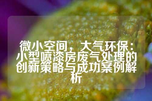 微小空间,大气环保:小型喷漆房废气处理的创新策略与成功案例解析