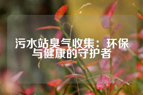 污水站臭气收集：环保与健康的守护者