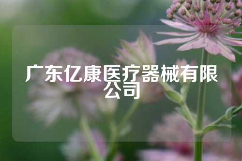 广东亿康医疗器械有限公司