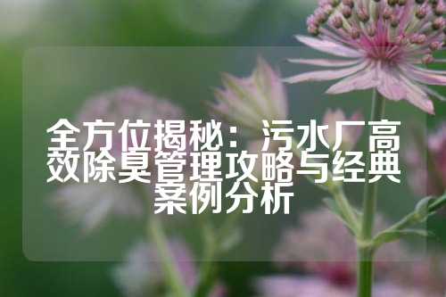 全方位揭秘：污水厂高效除臭管理攻略与经典案例分析