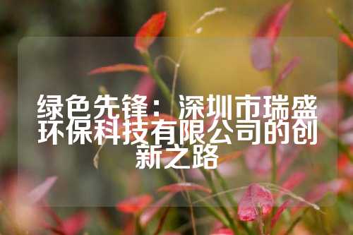 绿色先锋：深圳市瑞盛环保科技有限公司的创新之路